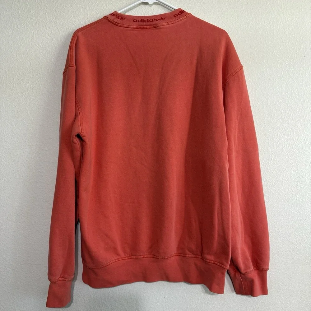Adidas Unisex Coral‎ Small Pullover Sweatshirt Crewneck - Picture 4 of 9